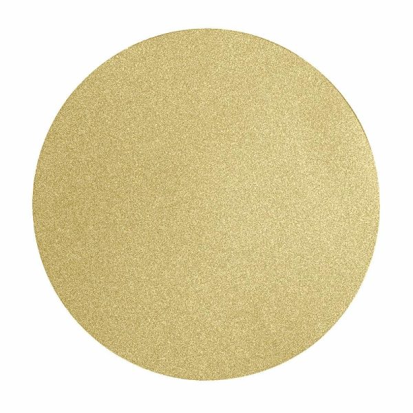 Acrylic & Glass Chargers |  20 Pack 13″ Gold Glitter Round Disposable Dining Placemats, Decorative Paper Table Mats – 210 GSM