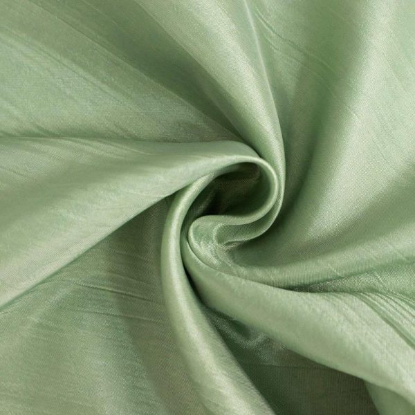 Banquet Chair Covers |  Sage Green Crinkle Crushed Taffeta Banquet Chair Cover, Reusable Wedding Chair Cover