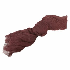 Burlap  |  5 Pack Burgundy Gauze Cheesecloth Boho Dinner Napkins 24″x19″