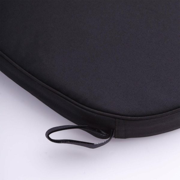 Chiavari Chair Decors |  1.5″ Thick Black Chiavari Chair Pad, Memory Foam Seat Cushion With Ties and Removable Cover