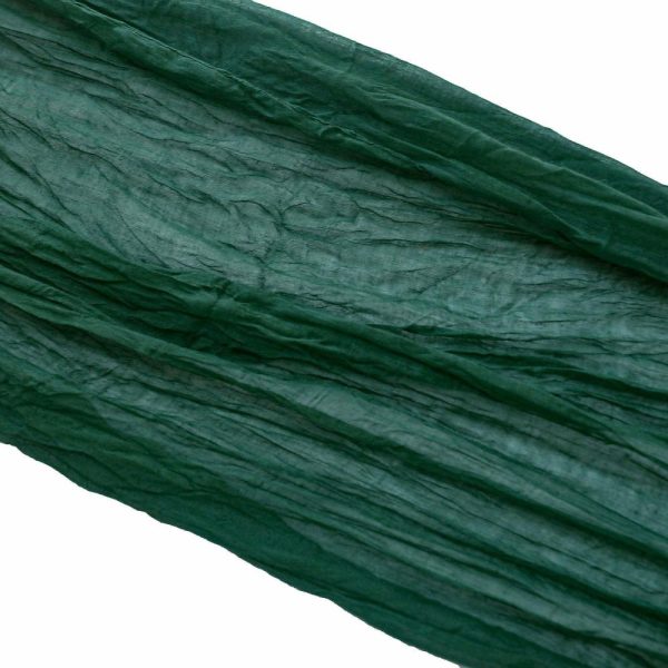 Chiffon & Cheesecloth Runners |  10ft Hunter Emerald Green Gauze Cheesecloth Boho Table Runner