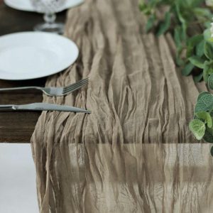 Chiffon & Cheesecloth Runners |  10ft Natural Gauze Cheesecloth Boho Table Runner