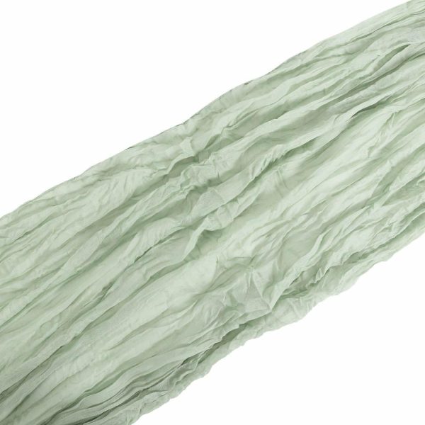 Chiffon & Cheesecloth Runners |  10ft Sage Green Gauze Cheesecloth Boho Table Runner