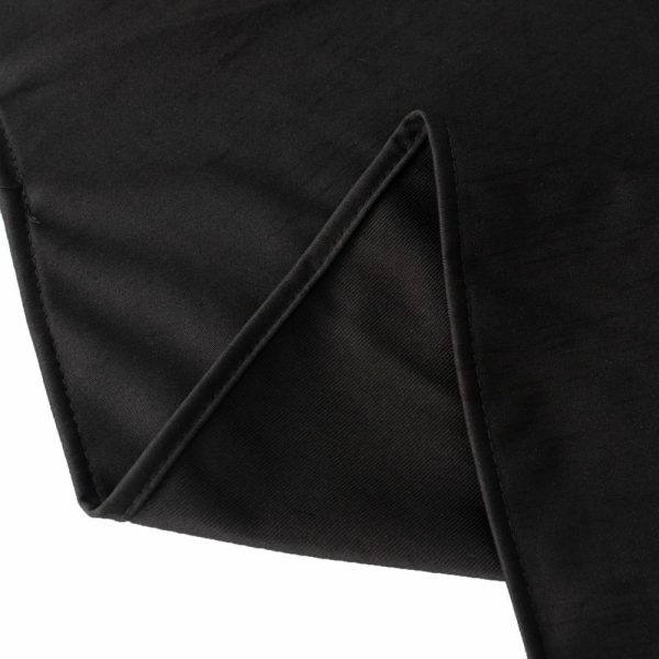 Commercial Grade Cotton & Polyester |  108″ Black Premium Scuba Round Tablecloth, Wrinkle Free Seamless Polyester Tablecloth