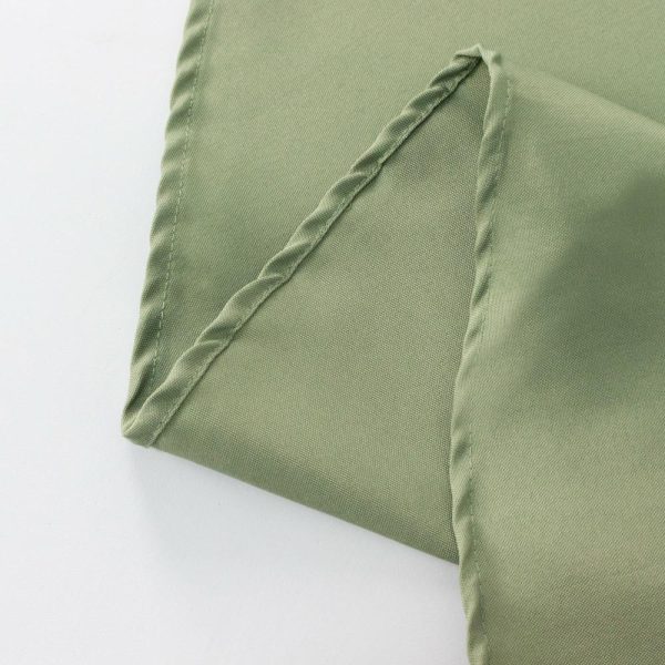 Commercial Grade Cotton & Polyester |  108″ Dusty Sage Green Seamless Premium Polyester Round Tablecloth – 220GSM