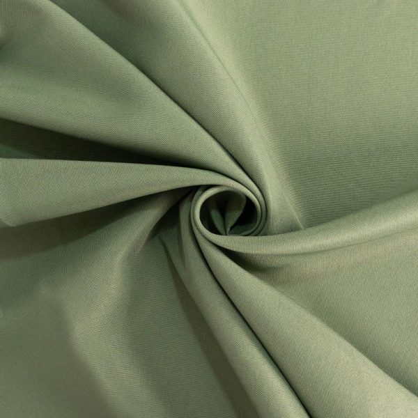 Commercial Grade Cotton & Polyester |  108″ Dusty Sage Green Seamless Premium Polyester Round Tablecloth – 220GSM