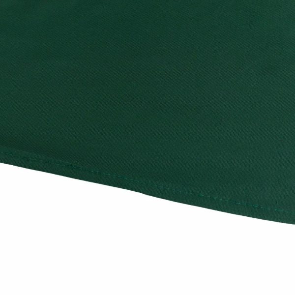 Commercial Grade Cotton & Polyester |  120″ Hunter Emerald Green Premium Scuba Wrinkle Free Round Tablecloth, Seamless Scuba Polyester Tablecloth for 5 Foot Table With Floor-Length Drop