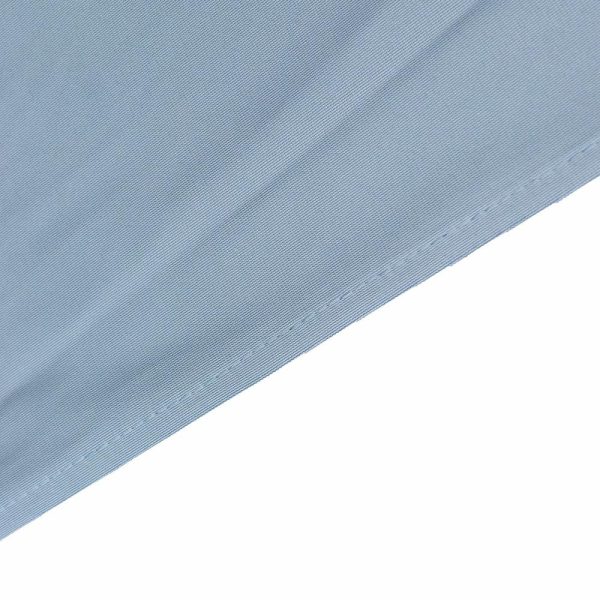 Commercial Grade Cotton & Polyester |  60″x102″ Dusty Blue Premium Scuba Wrinkle Free Rectangular Tablecloth, Seamless Scuba Polyester Tablecloth