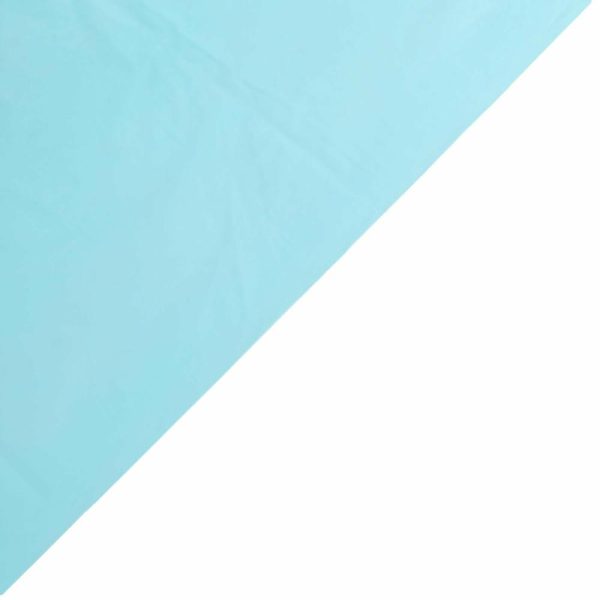 Disposable Tablecloth Collection |  Serenity Blue Rectangle Plastic Table Cover, 54″x108″ PVC Waterproof Disposable Tablecloth