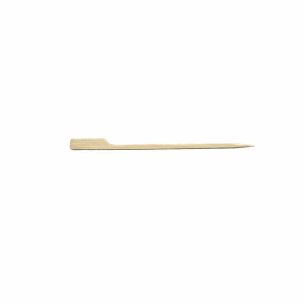 Disposable Utensils |  100 Pack 6″ Eco Friendly Paddle Shaped Bamboo Skewers Cocktail Picks