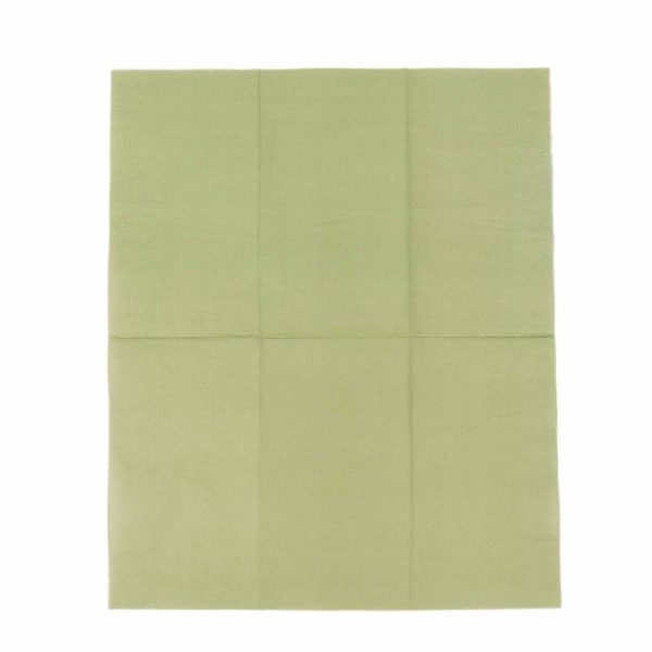 Eco-Friendly Natural Tableware |  50 Pack 2 Ply Soft Sage Green Disposable Party Napkins, Wedding Reception Dinner Paper Napkins