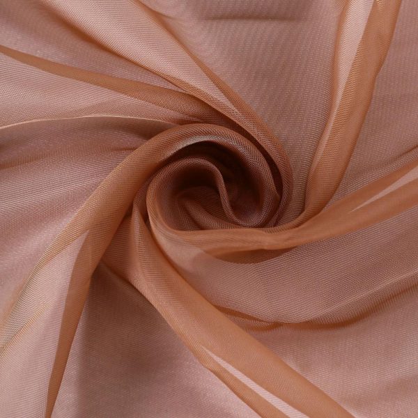 Organza & Chiffon Sashes |  Terracotta (Rust) Chiffon Curly Chair Sash