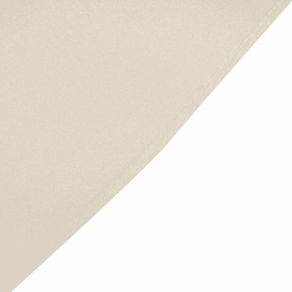 Polyester |  108″ Beige Seamless Polyester Round Tablecloth