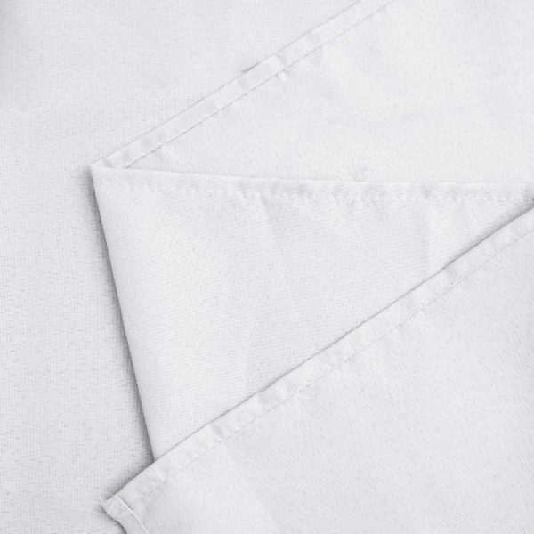 Polyester |  108″ White Seamless Polyester Round Tablecloth