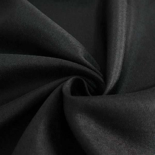 Polyester |  60″x126″ Black Seamless Polyester Rectangular Tablecloth