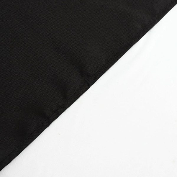 Polyester |  60″x126″ Black Seamless Polyester Rectangular Tablecloth