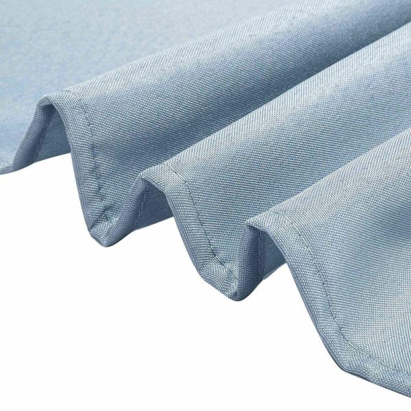 Polyester |  70″x70″ Dusty Blue Square Seamless Polyester Table Overlay