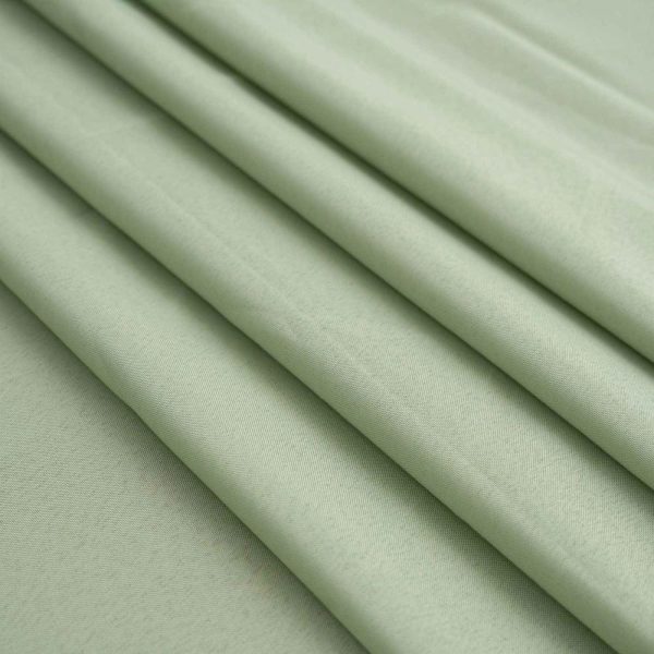 Polyester |  90″x132″ Sage Green Seamless Polyester Rectangular Tablecloth for 6 Foot Table With Floor-Length Drop