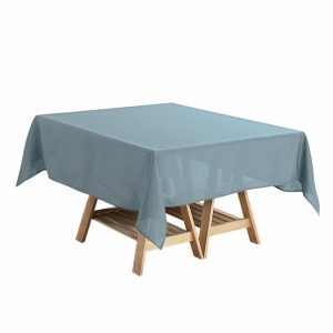 Polyester |  Dusty Blue Polyester Square Tablecloth 54″x54″