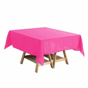 Polyester |  Fuchsia Polyester Square Tablecloth 54″x54″