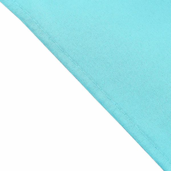 Polyester Napkins |  5 Pack Blue Cloth Napkins with Hemmed Edges, Reusable Polyester Dinner Linen Napkins – 17″x17″