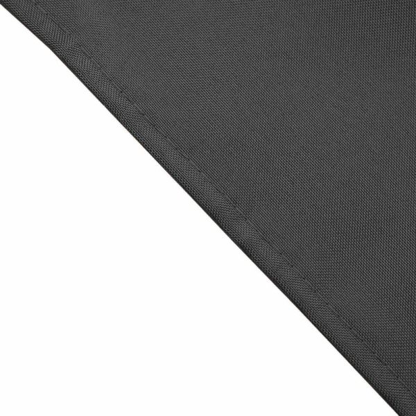 Polyester Napkins |  5 Pack Charcoal Gray Cloth Napkins with Hemmed Edges, Reusable Polyester Dinner Linen Napkins – 17″x17″