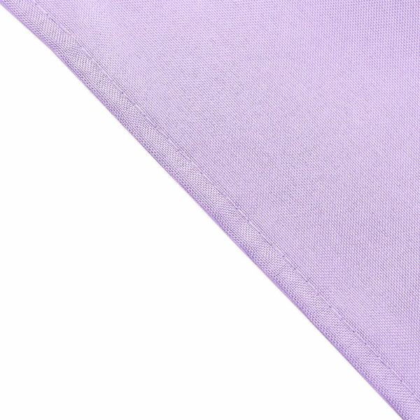 Polyester Napkins |  5 Pack Lavender Lilac Cloth Napkins with Hemmed Edges, Reusable Polyester Dinner Linen Napkins – 17″x17″