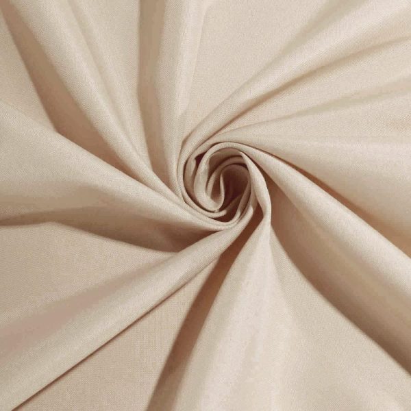 Polyester Napkins |  5 Pack Nude Cloth Napkins with Hemmed Edges, Reusable Polyester Dinner Linen Napkins – 17″x17″