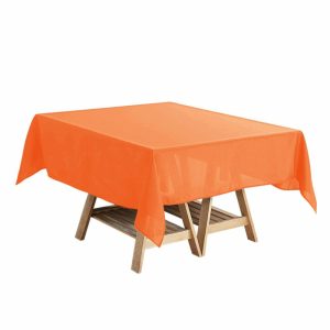 Polyester |  Orange Polyester Square Tablecloth 54″x54″