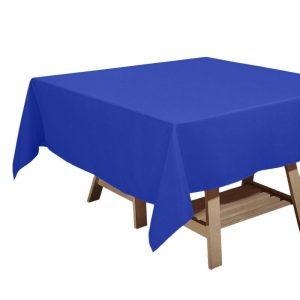 Polyester |  Royal Blue Polyester Square Tablecloth 70″x70″