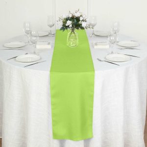 Polyester Runners |  12″x108″ Apple Green Polyester Table Runner