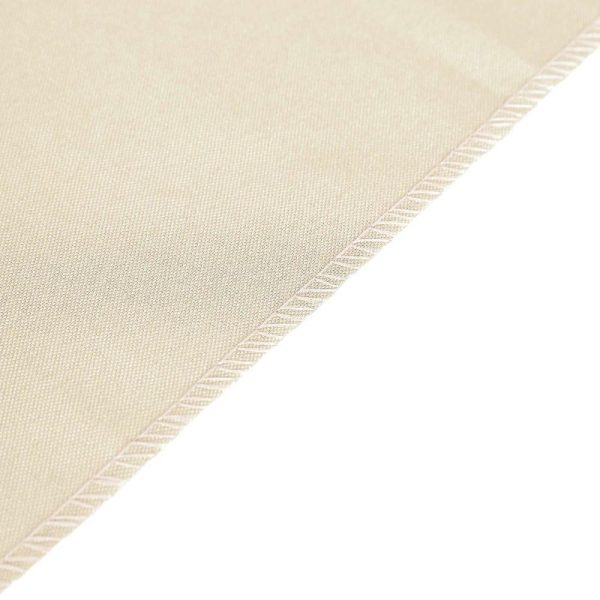 Polyester Runners |  12″x108″ Beige Polyester Table Runner