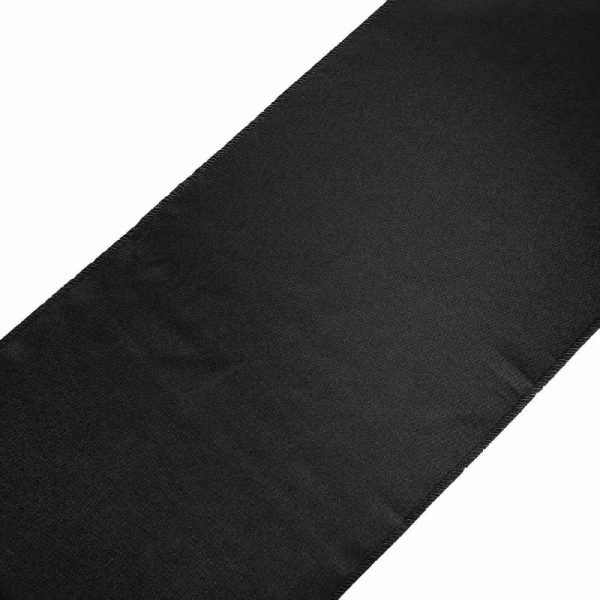 Polyester Runners |  12″x108″ Black Polyester Table Runner