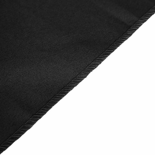 Polyester Runners |  12″x108″ Black Polyester Table Runner