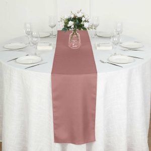 Polyester Runners |  12″x108″ Cinnamon Rose Polyester Table Runner