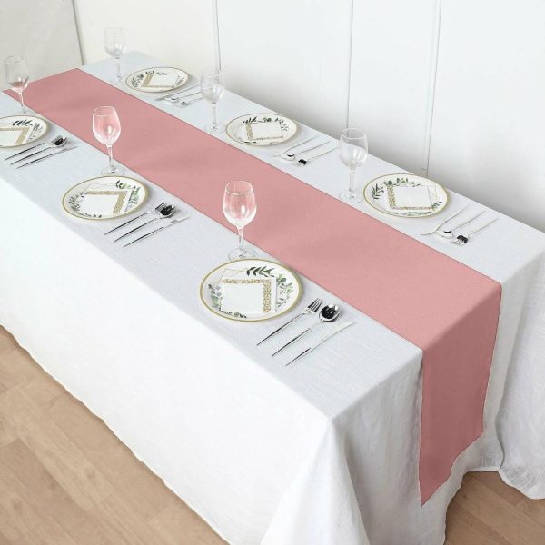 Polyester Runners |  12″x108″ Dusty Rose Polyester Table Runner