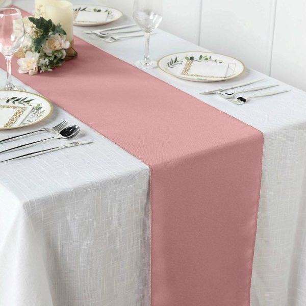 Polyester Runners |  12″x108″ Dusty Rose Polyester Table Runner