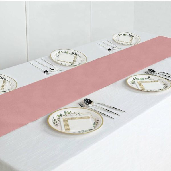 Polyester Runners |  12″x108″ Dusty Rose Polyester Table Runner