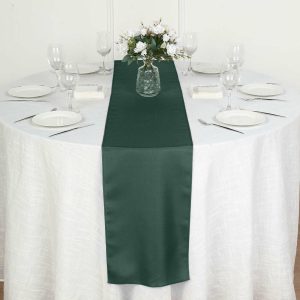 Polyester Runners |  12″x108″ Hunter Emerald Green Polyester Table Runner