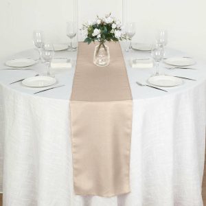 Polyester Runners |  12″x108″ Nude Polyester Table Runner