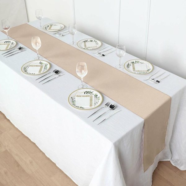 Polyester Runners |  12″x108″ Nude Polyester Table Runner