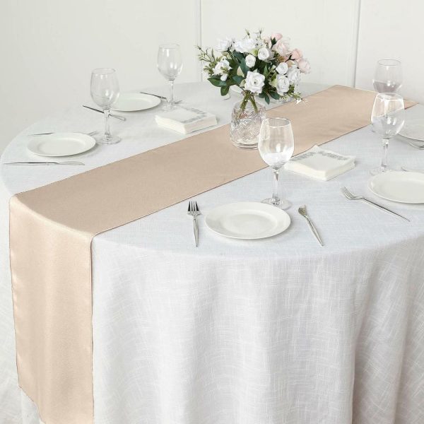 Polyester Runners |  12″x108″ Nude Polyester Table Runner