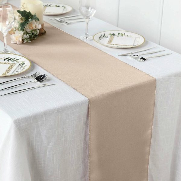 Polyester Runners |  12″x108″ Nude Polyester Table Runner