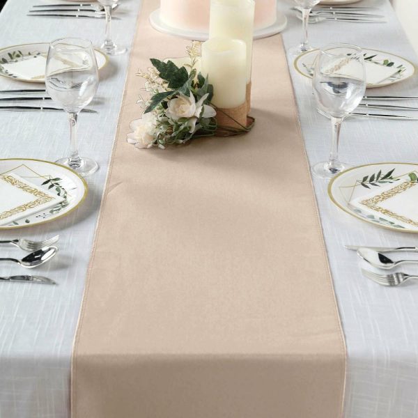 Polyester Runners |  12″x108″ Nude Polyester Table Runner