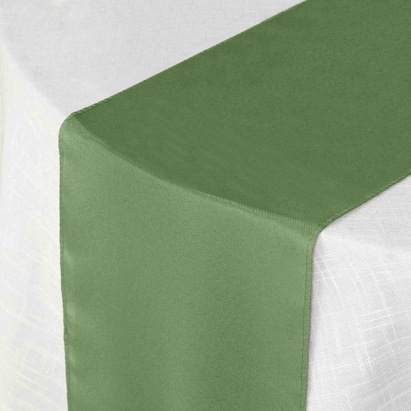 Polyester Runners |  12″x108″ Olive Green Polyester Table Runner