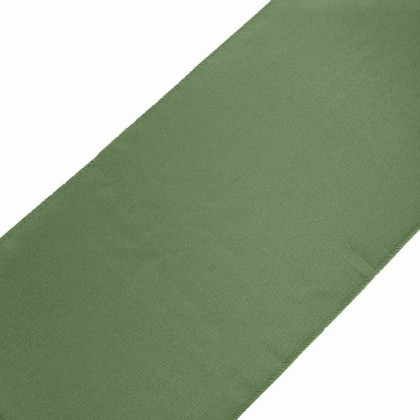 Polyester Runners |  12″x108″ Olive Green Polyester Table Runner