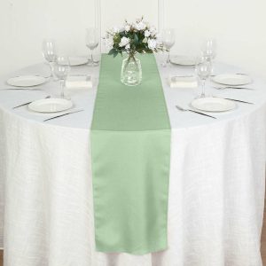 Polyester Runners |  12″x108″ Sage Green Polyester Table Runner