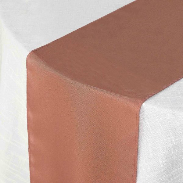 Polyester Runners |  12″x108″ Terracotta (Rust) Polyester Table Runner