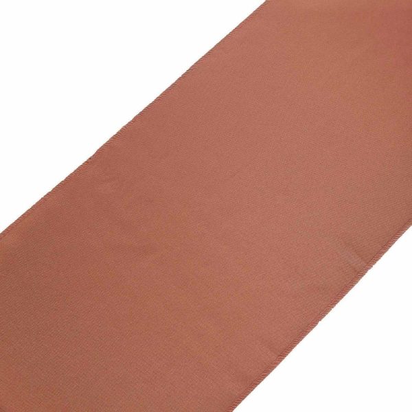 Polyester Runners |  12″x108″ Terracotta (Rust) Polyester Table Runner