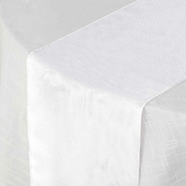 Polyester Runners |  12″x108″ White Polyester Table Runner